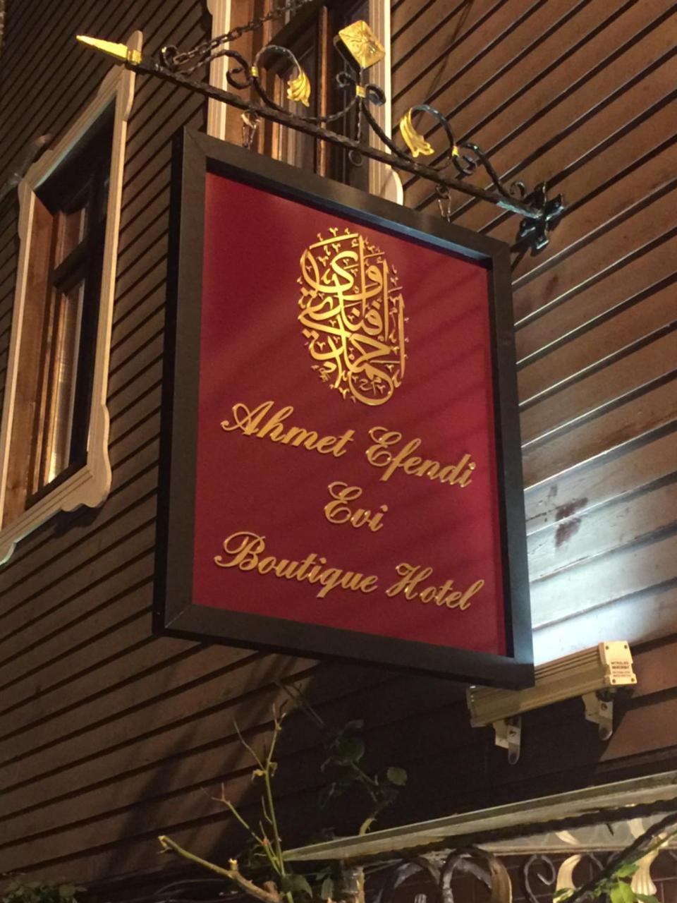 Ahmet Efendi Evi Hotel Истанбул Екстериор снимка